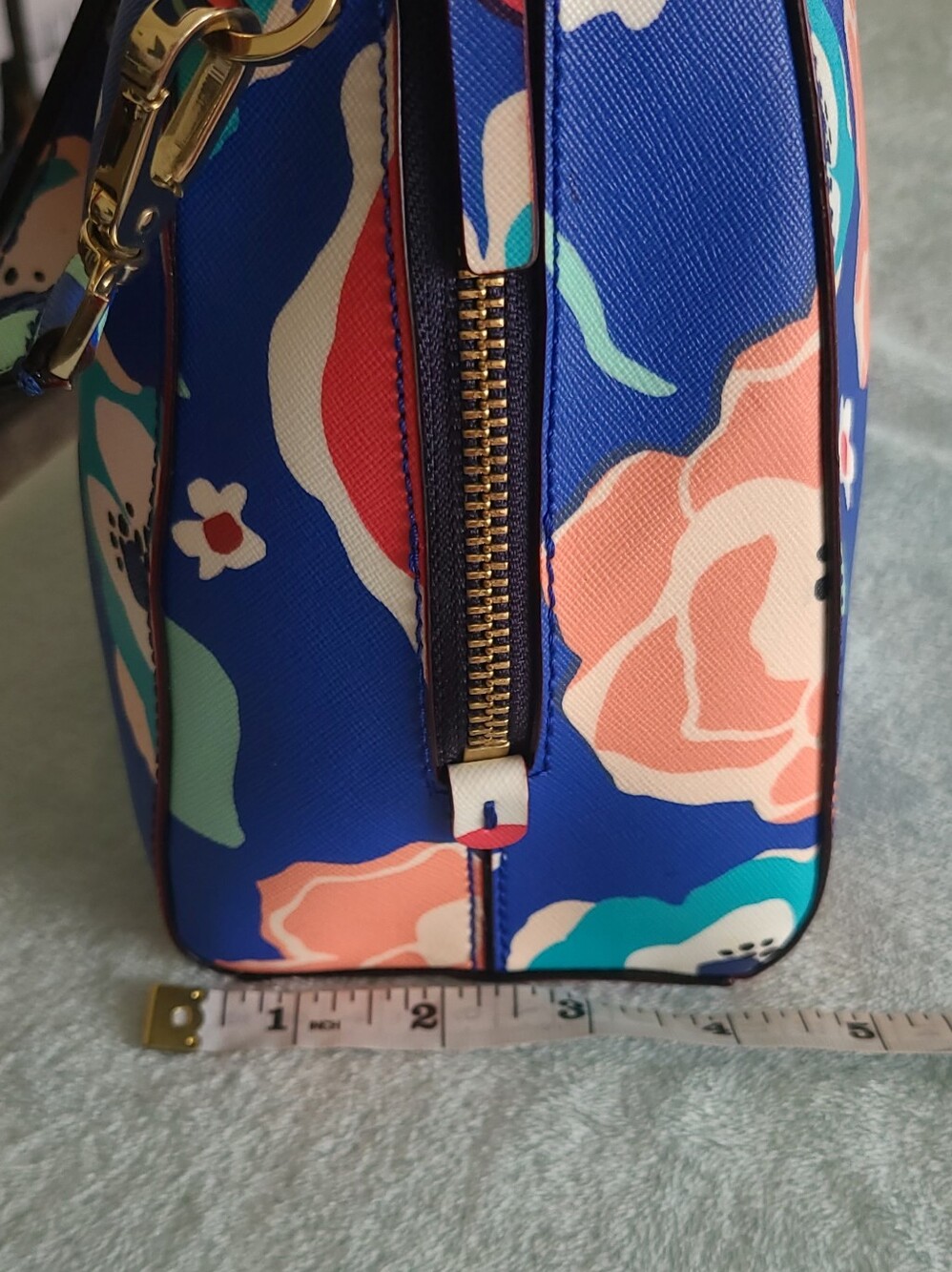 The Kate Spade Newbury Lane Small Felix Cherry Floral Satchel - Picture 13 of 16